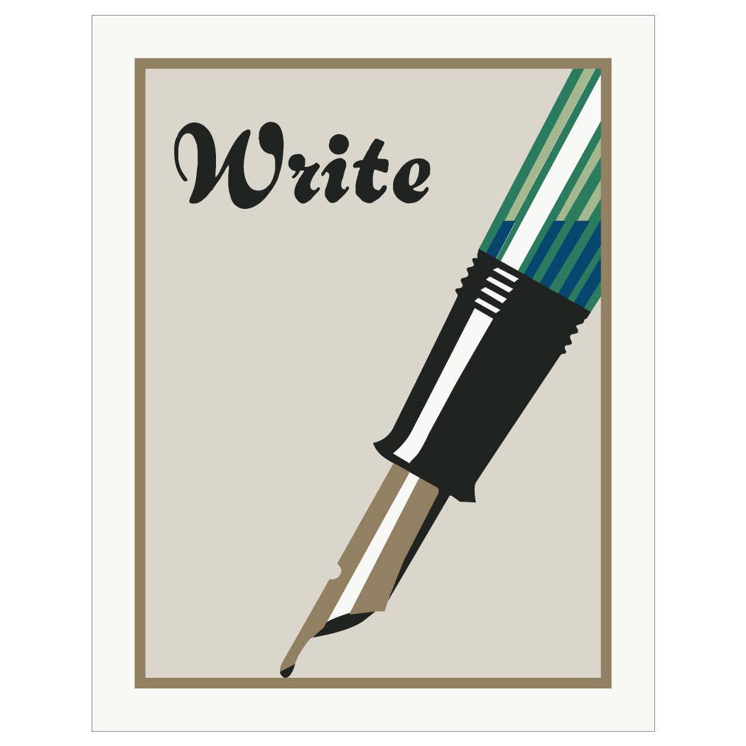 2.5'' x 3.5'' Write Elegant Fountain Pen Magnet