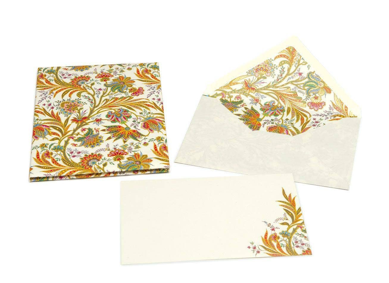 Portfolio Cards Large Size, Note Cards, Italian Stationery: PEACOCK