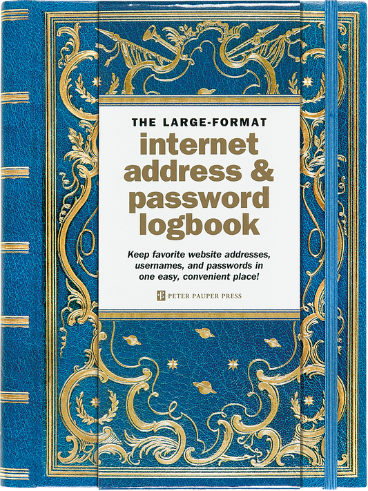 Celestial Large Internet Address & Password Logbook