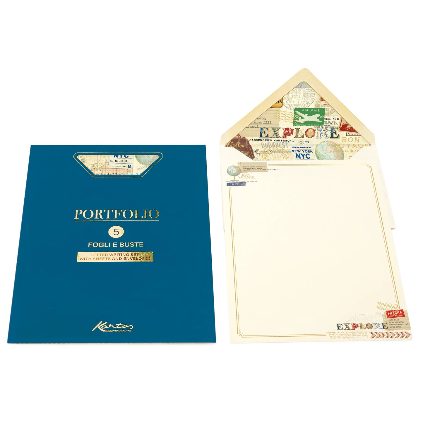 Sheet Letter Writing Sets Portfolio (5/5): Peacock