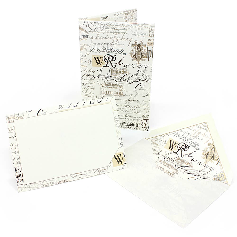 Portfolio Cards Large Size, Note Cards, Italian Stationery: PRIMAVERA