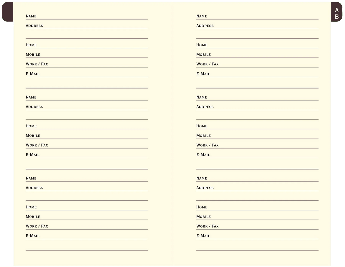 Butterflies Address Book