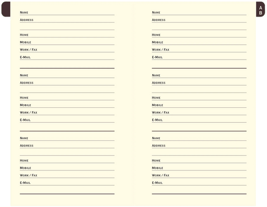 Butterflies Address Book