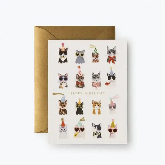 Cool Cats Birthday Card - Rifle Paper