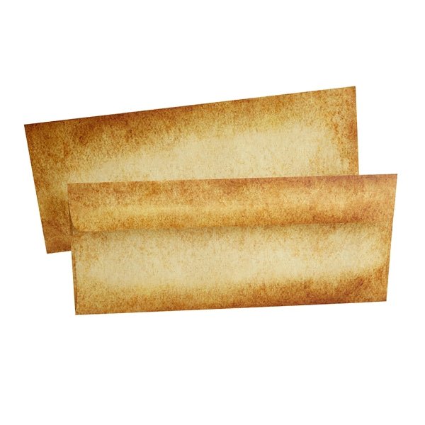 Aged Parchment Envelopes-#10 size-Pack of 10