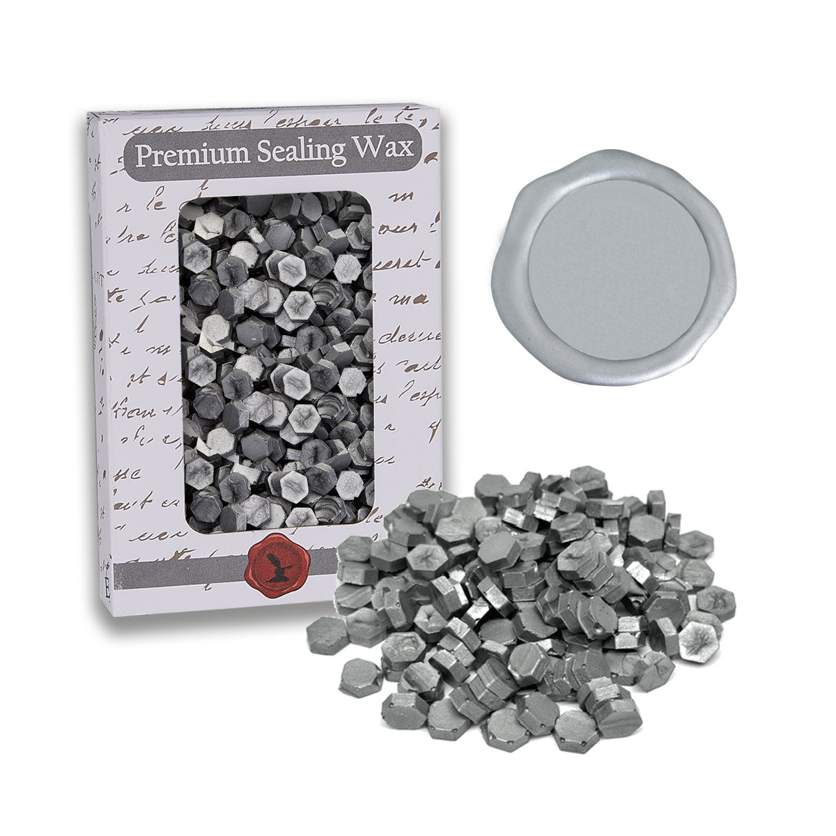 Metallic Silver Premium Sealing Wax Beads 2 oz. PK