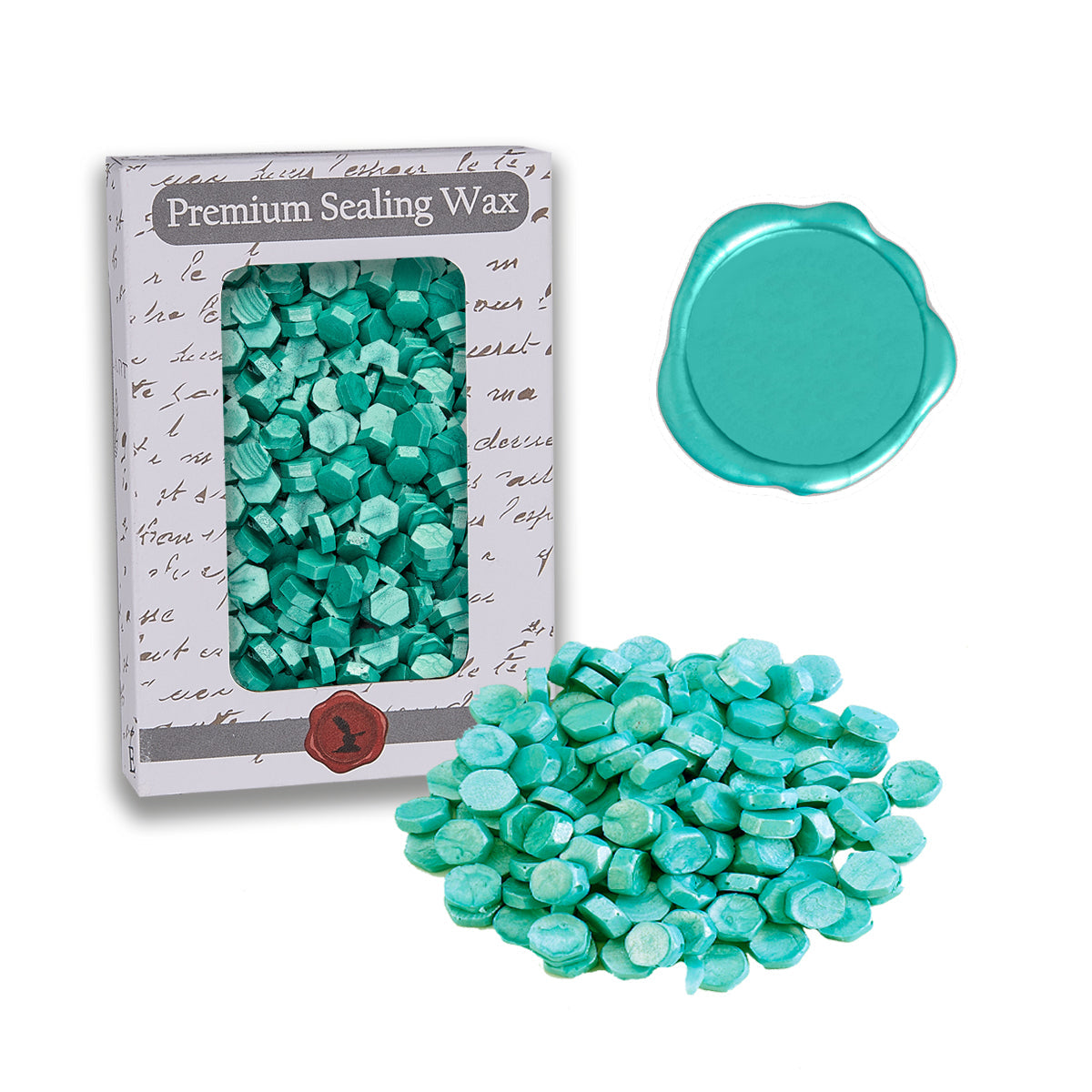 Teal Premium Sealing Wax Beads 2 oz. PK