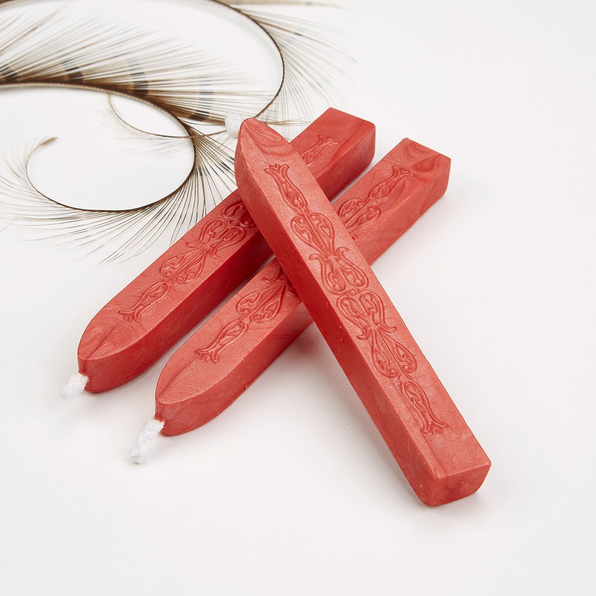 Orange Pearl Flexible Premium Sealing Wax-Pack of 3 sticks