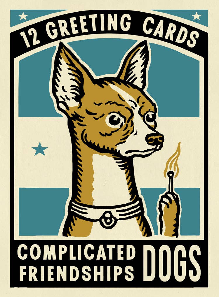 Dog Complicated Friendship Greeting Cards