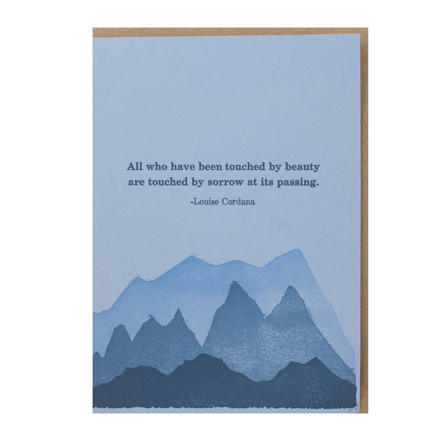 Beauty & Sorrow — Sympathy Letterpress Greeting Card