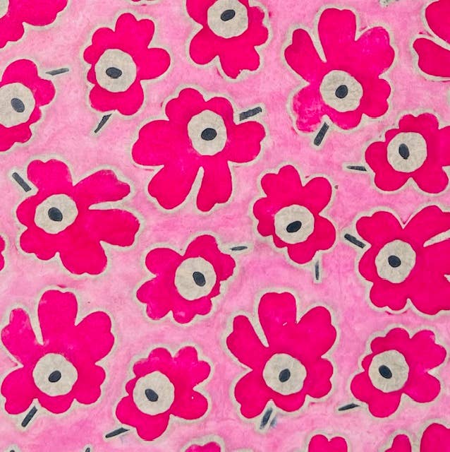 20x30 Batik Blooms, 5 options: Multi-Colored