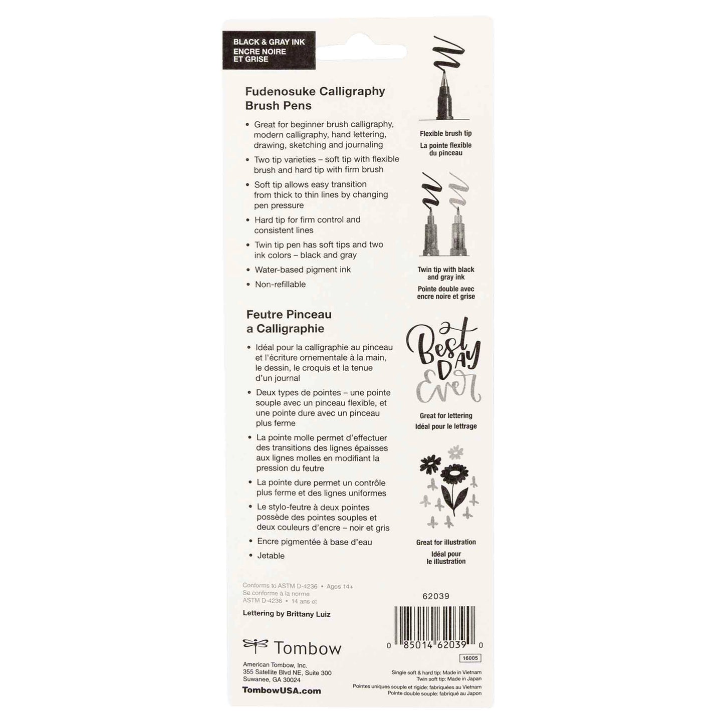 Fudenosuke Calligraphy Brush Pens - 3-Pack