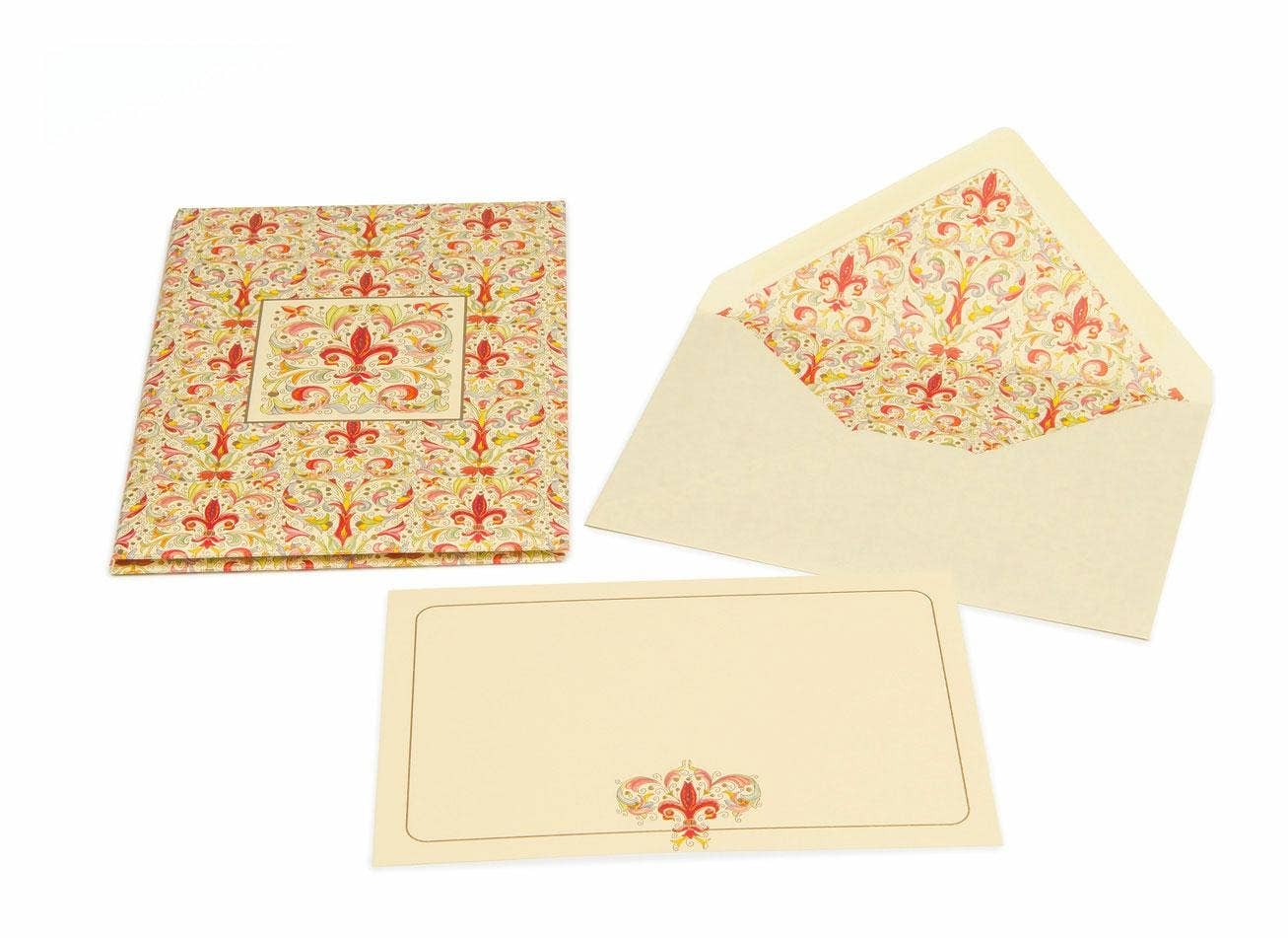 Portfolio Cards Large Size, Note Cards, Italian Stationery: PEACOCK