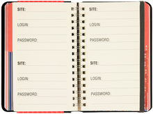 Large Print Internet Address & Password Logbook