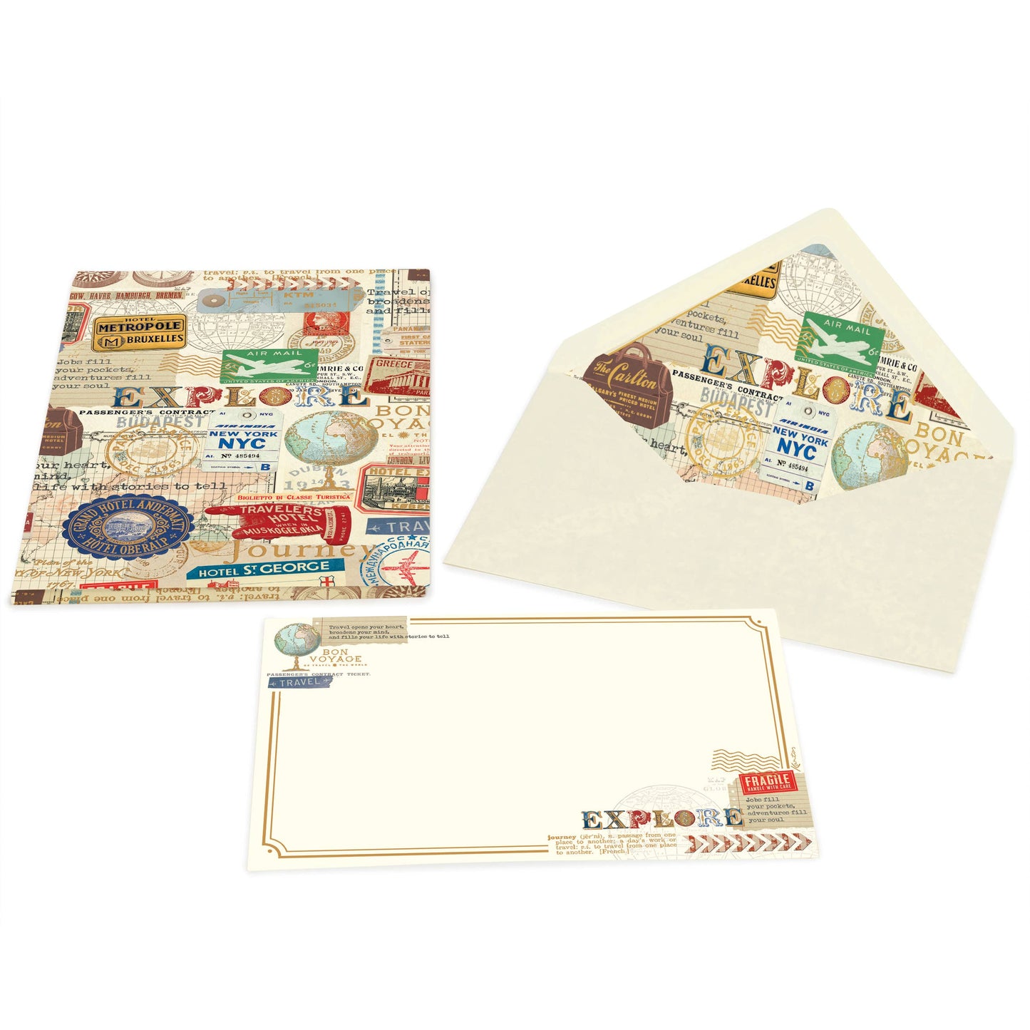 Portfolio Cards Large Size, Note Cards, Italian Stationery: PRIMAVERA