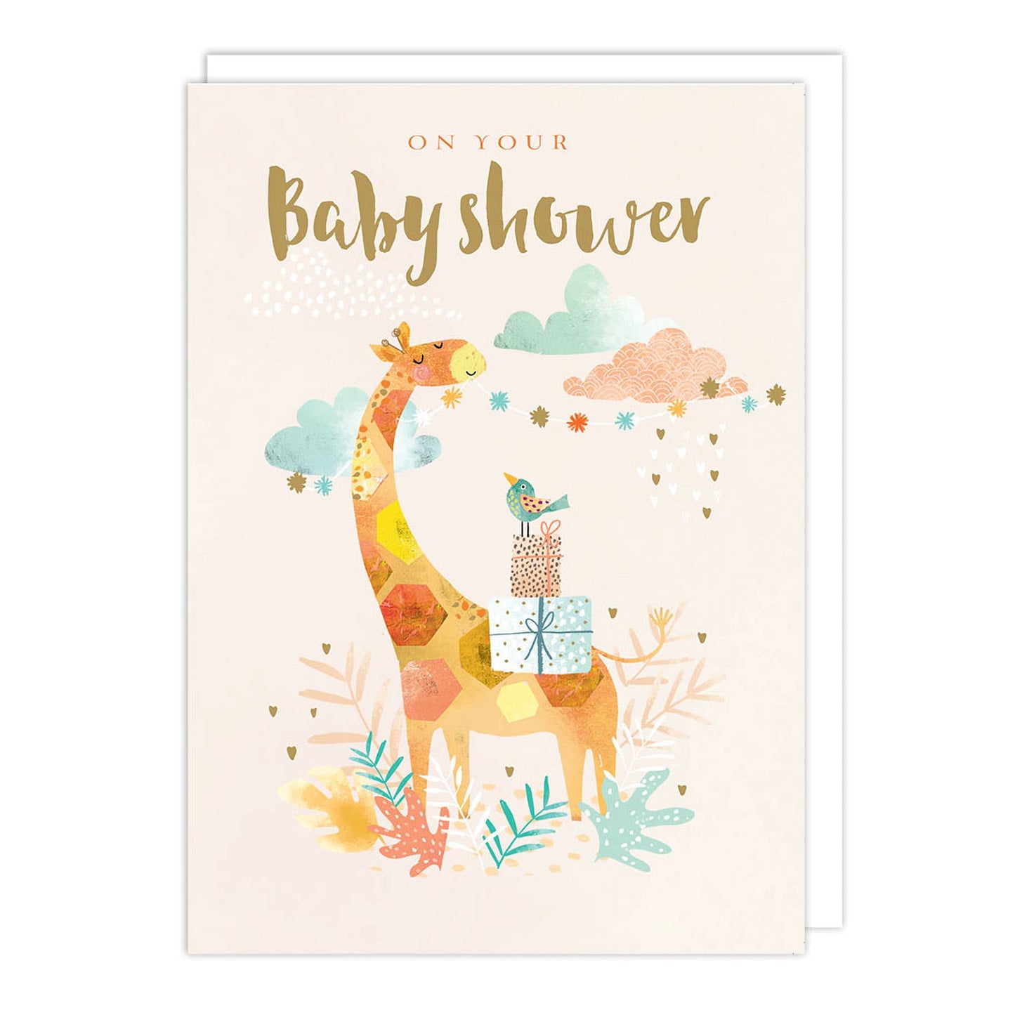 Giraffe Baby Shower Card