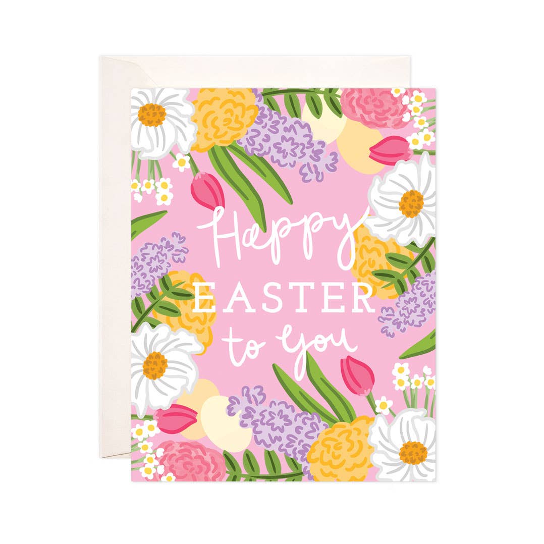 Floral Easter Greeting Card