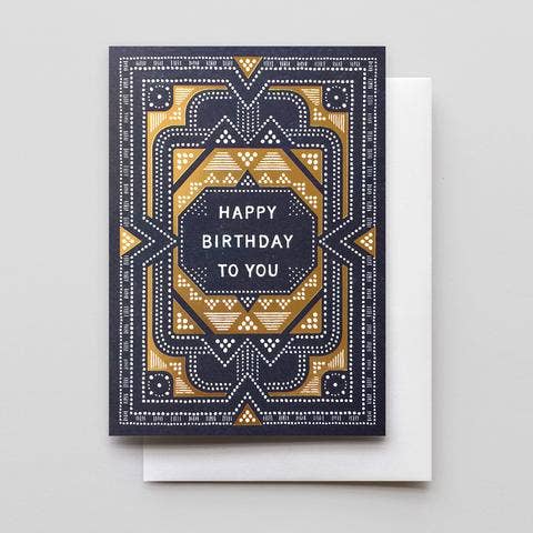 Sashiko Birthday Card *FOIL*