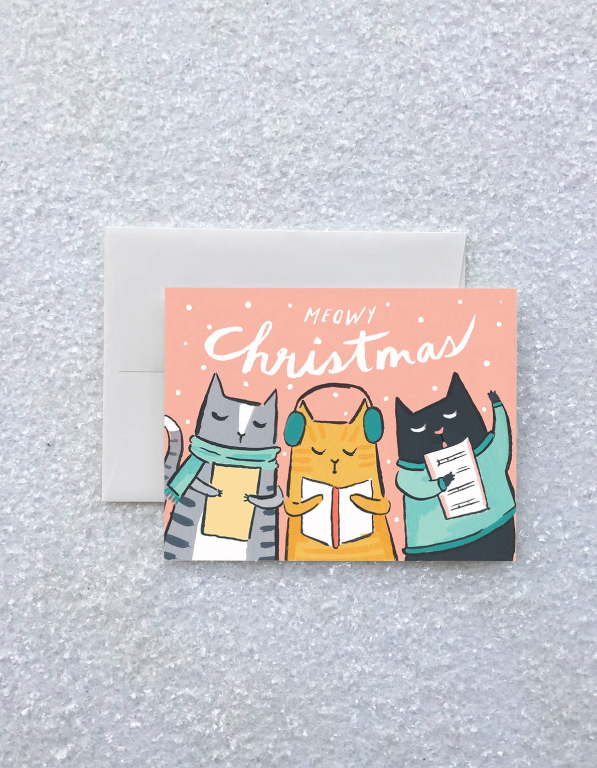 Kitty Carols Card - Box of 8