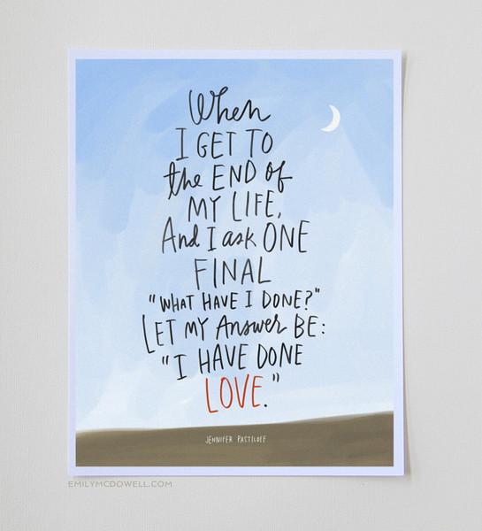 I Have Done Love