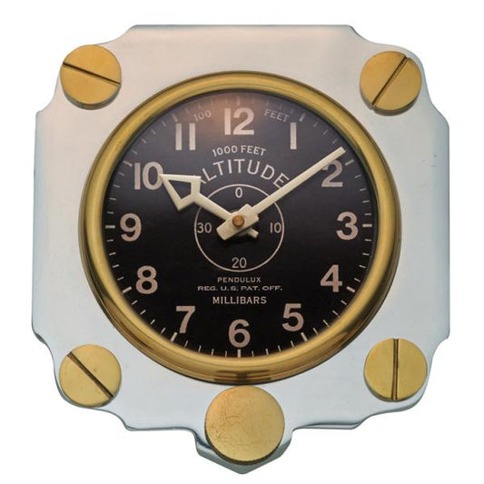 Altimeter Wall Clock Aluminum