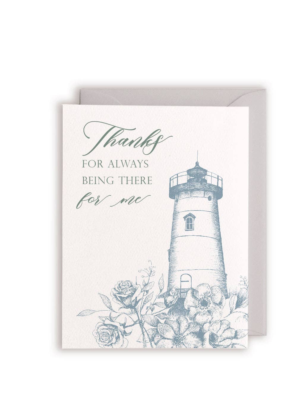 Thanks For Always Being There For Me Letterpress Greeting Ca