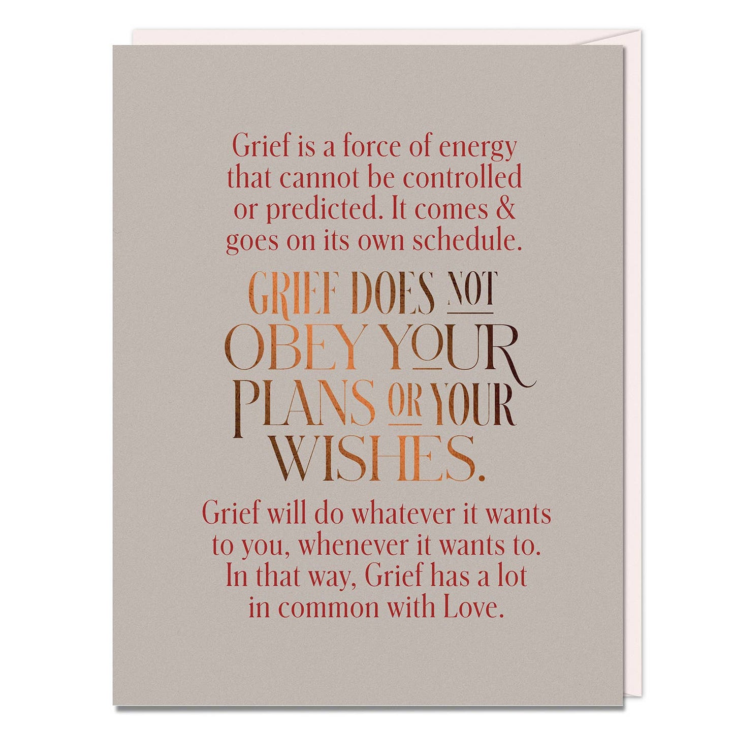 Elizabeth Gilbert Grief Does Not Obey Card