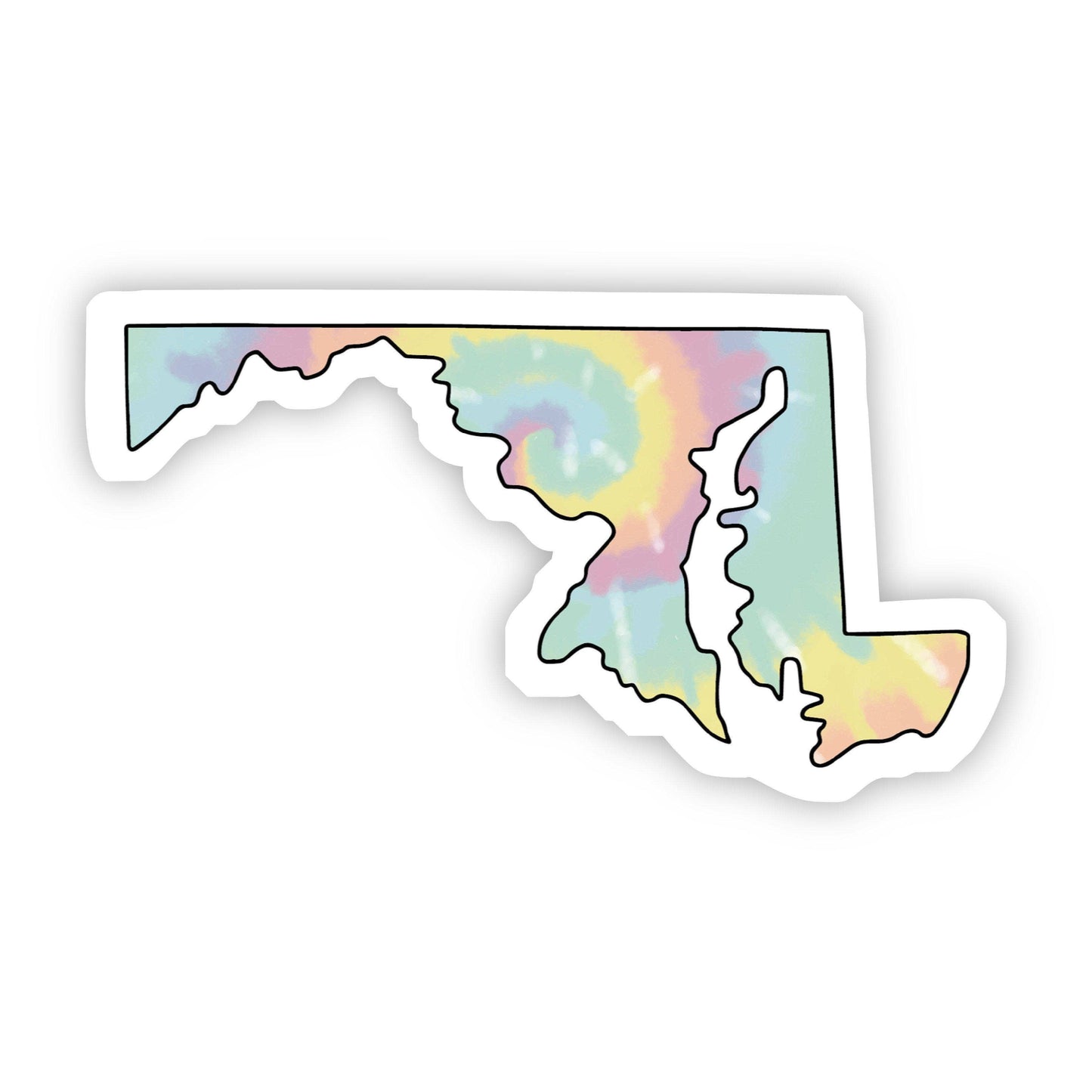 Maryland Tie Dye Sticker
