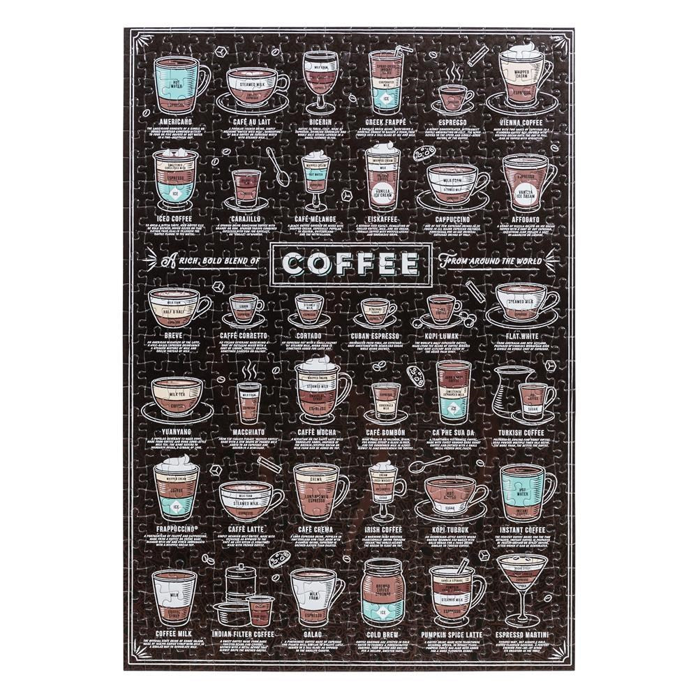 Coffee Lover's 500 Piece Jigsaw Puzzle