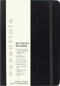 ESSENTIALS DOT MATRIX NOTEBOOK, LARGE, A5 SIZE