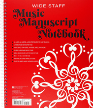 Wide Music Notebook