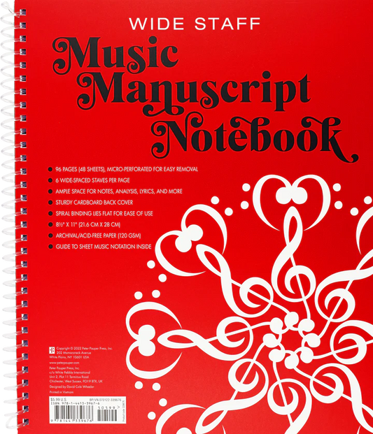 Wide Music Notebook