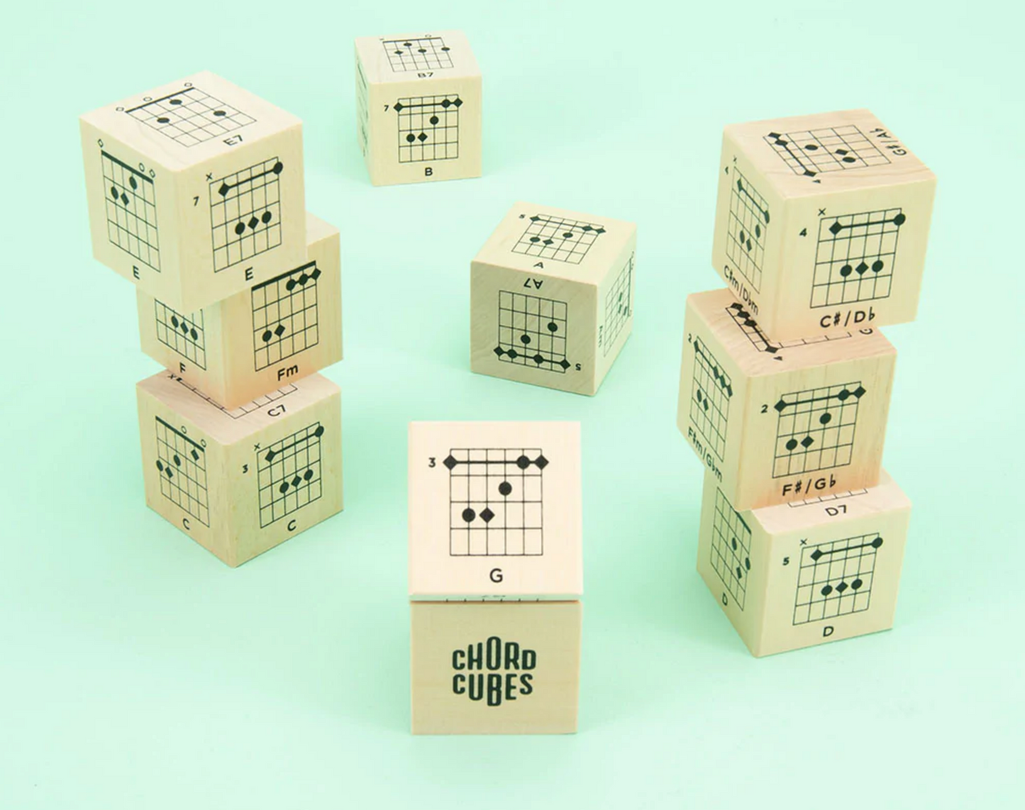 Guitar Chord Cubes - Uncle Goose