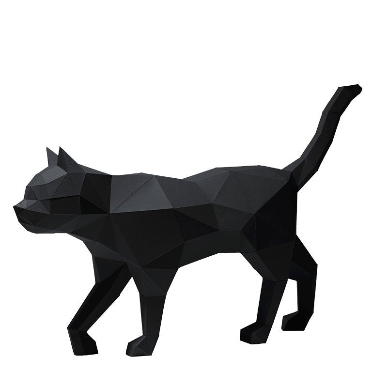 Black Cat Model | 3D Papercraft Cat by PAPERCRAFT WORLD