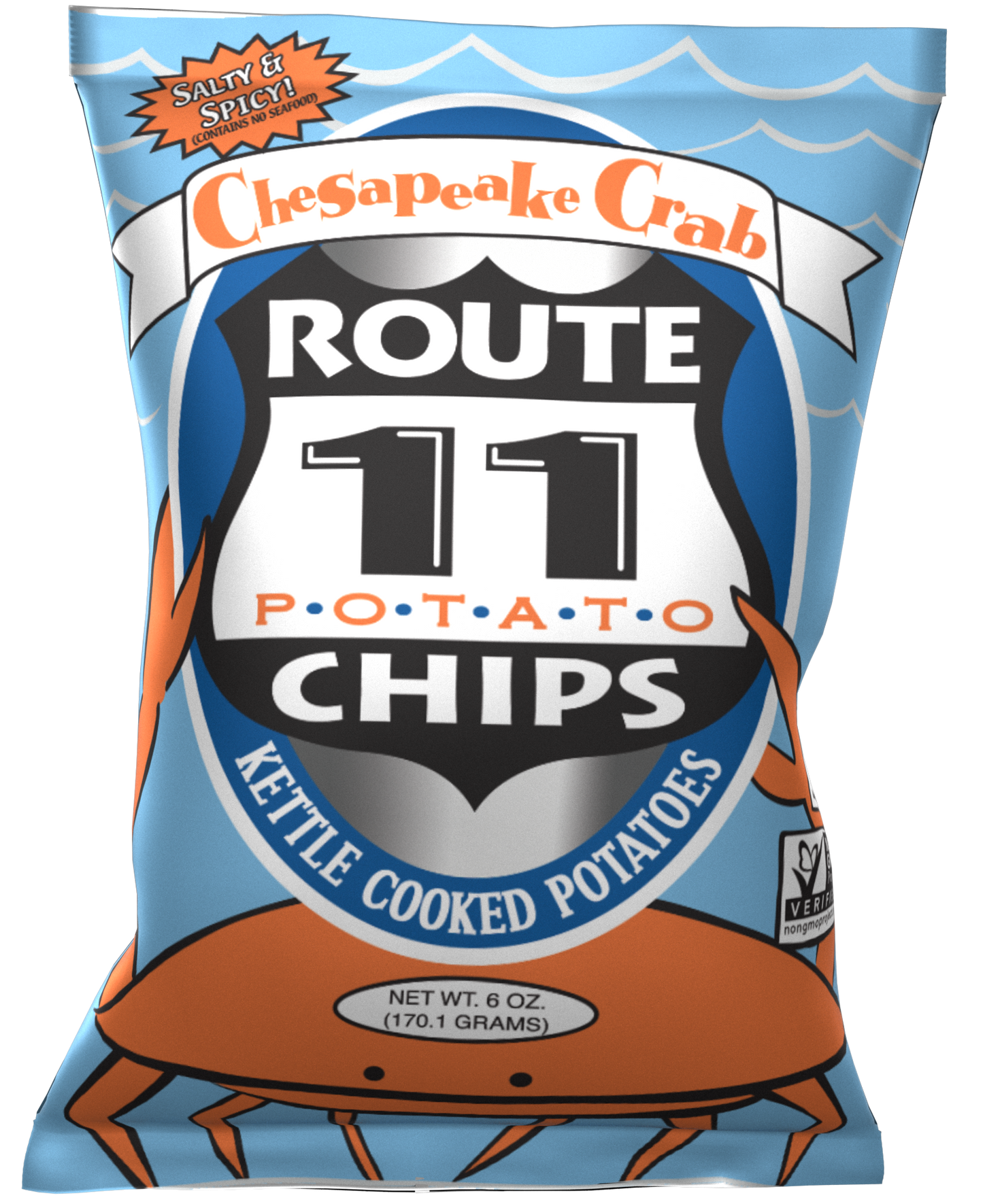 6oz Route 11 Chesapeake Crab Potato Chips