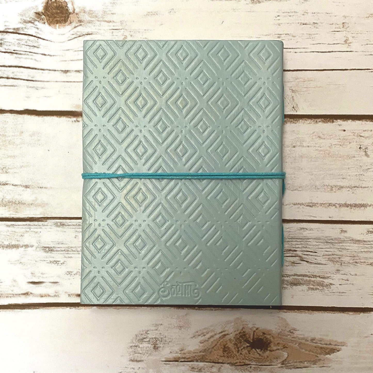 Custom Leather Journals - Lined, Blue Tone 8x6 by Soothi