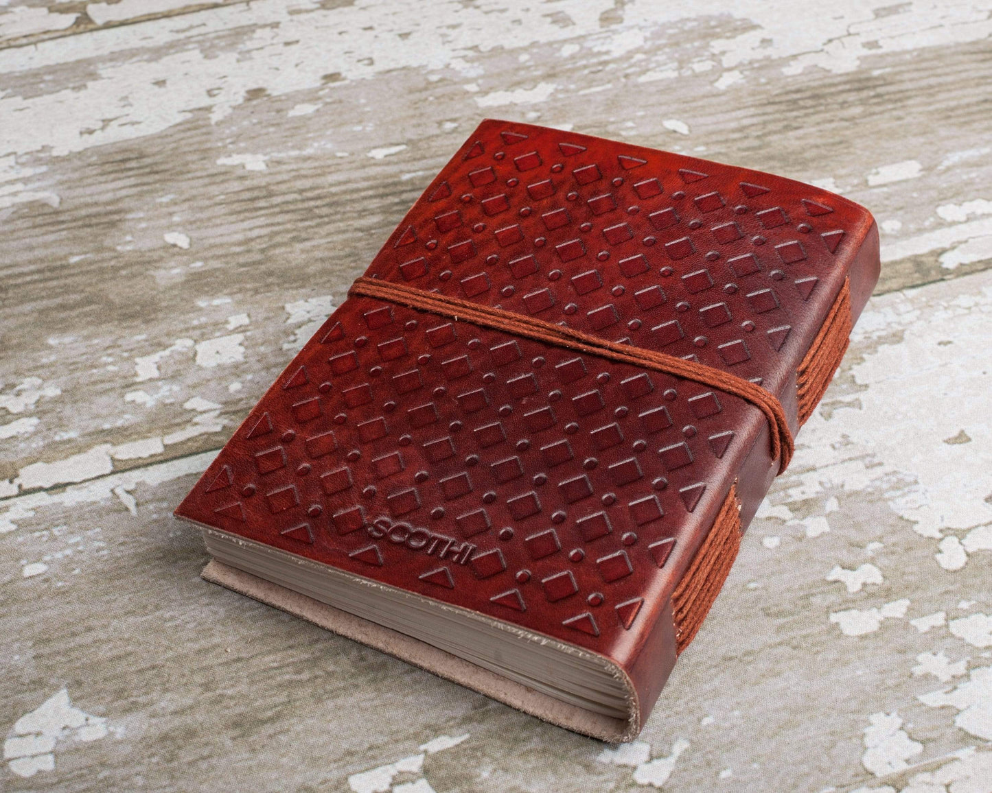 She Persisted Quote Leather Journal - 7x5 by Soothi