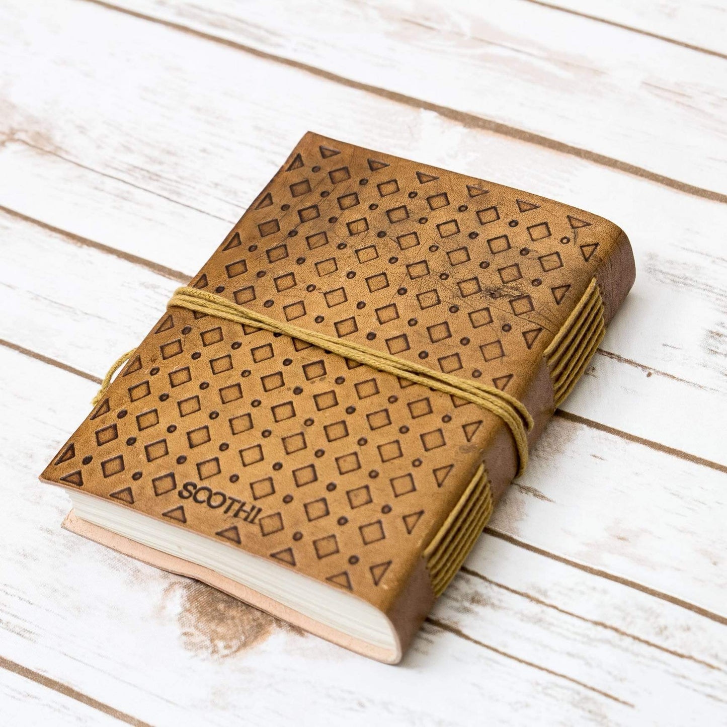 She Persisted Quote Leather Journal - 7x5 by Soothi