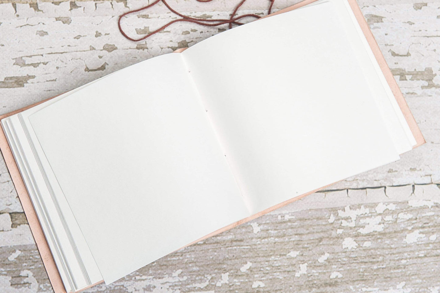 Wanderlust 7x7 Artist Handmade Leather Journal by Soothi