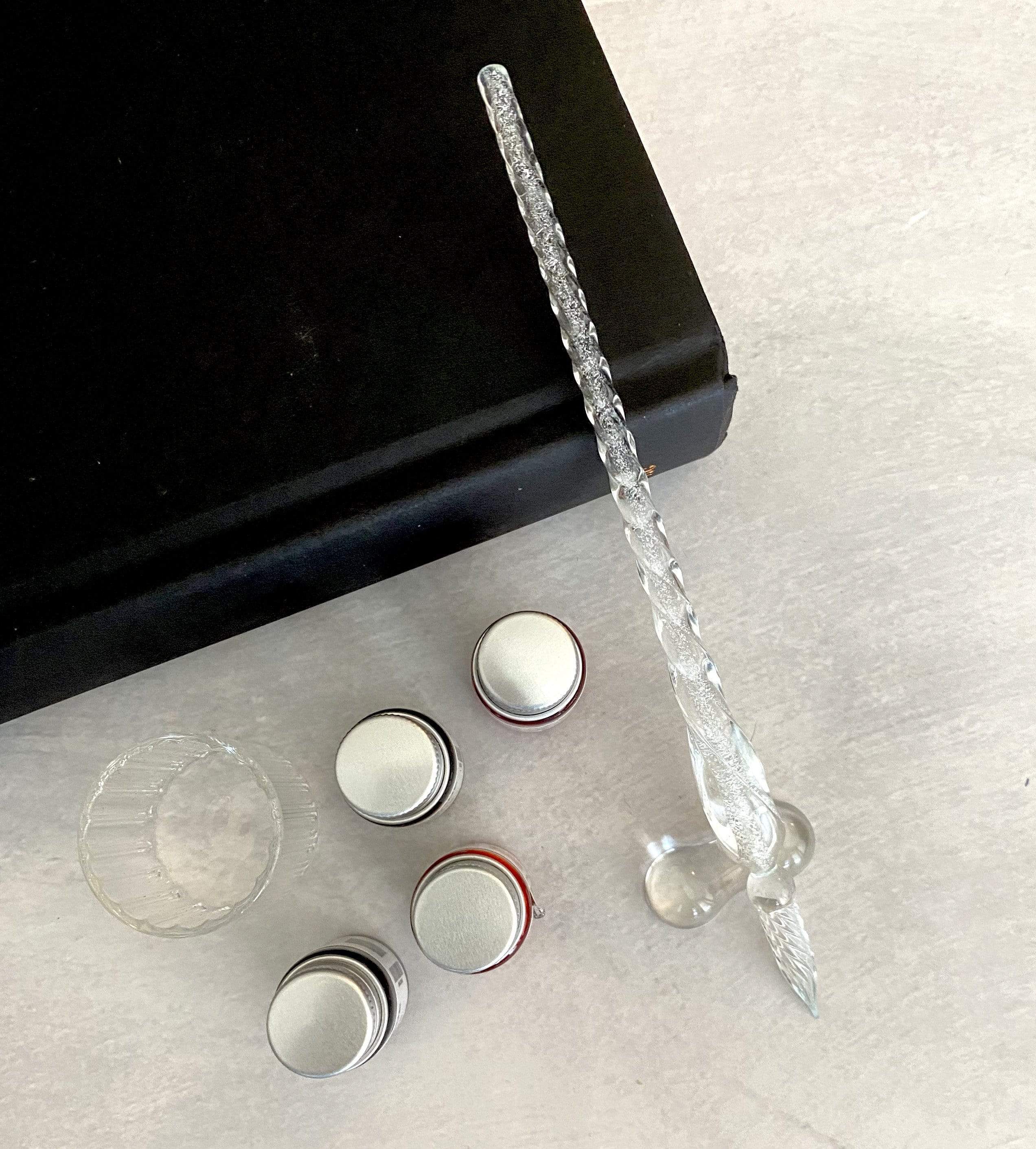 Glass Dip Pen Set With Ink by Soothi
