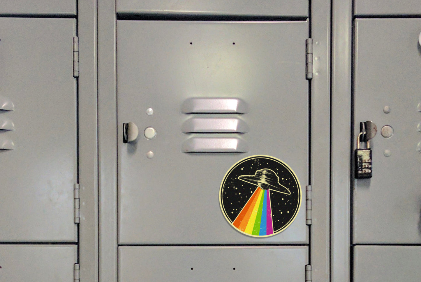 Queer UFO Magnet - Gay Pride Fridge Magnet