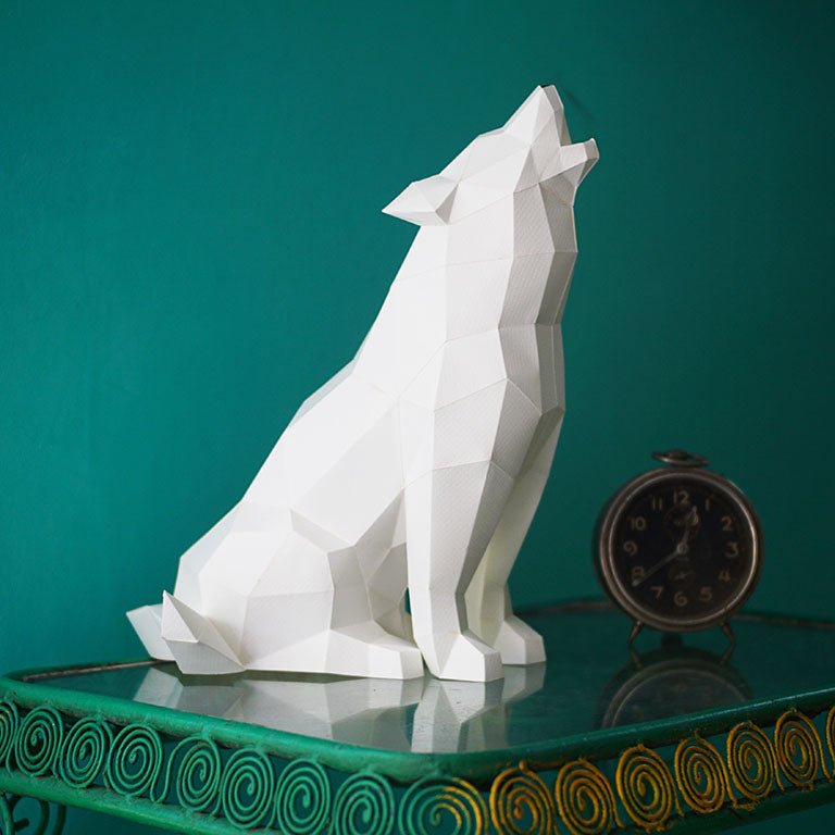 Wolf 3D Paper Model, Lamp by PAPERCRAFT WORLD
