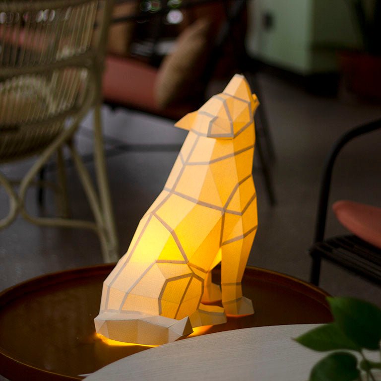 Wolf 3D Paper Model, Lamp by PAPERCRAFT WORLD