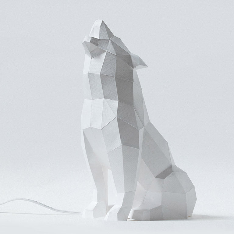Wolf 3D Paper Model, Lamp by PAPERCRAFT WORLD