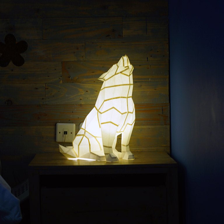 Wolf 3D Paper Model, Lamp by PAPERCRAFT WORLD