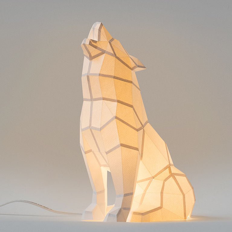 Wolf 3D Paper Model, Lamp by PAPERCRAFT WORLD