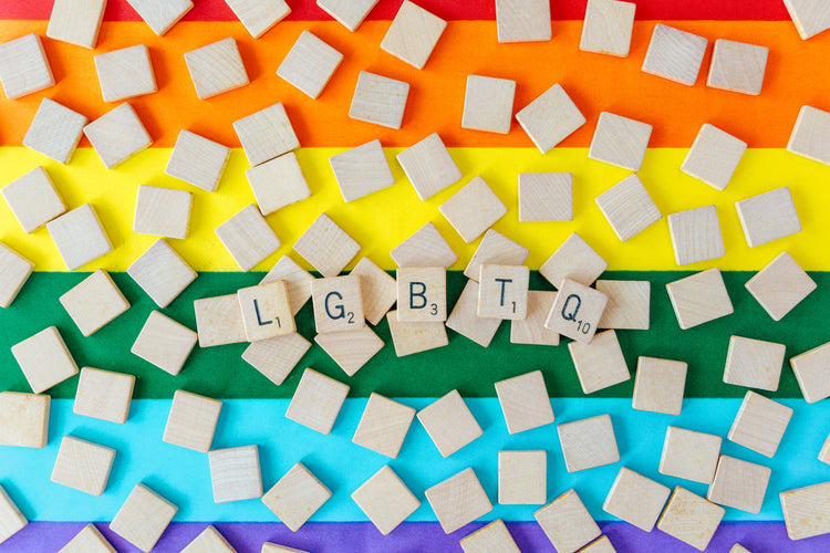 LGBTQ+ Scrabble Rainbow