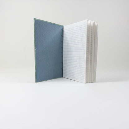 Coptic Stitch Handmade Book - Blue and Green