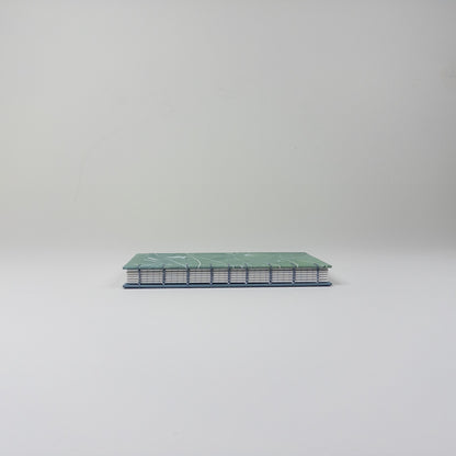 Coptic Stitch Handmade Book - Blue and Green