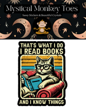 I Read Books And Know Things Vinyl Sticker